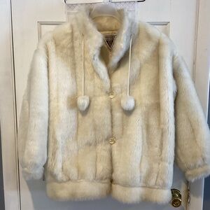 Marvin Richards White Fur Puffer Jacket